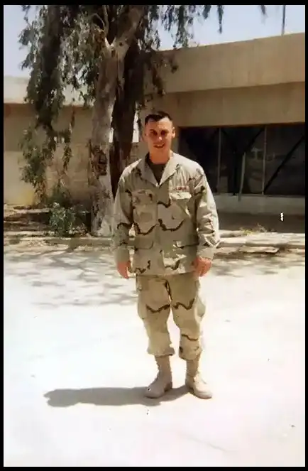 Book Author and Veteran David Haave shares in Walmart for soldier deploying 2024 -- David Haave